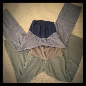 Set of 2 Maternity Pants Size XS Petite